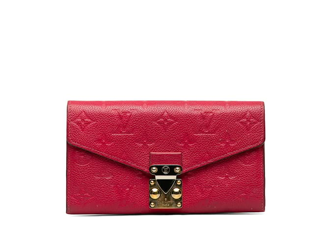 Red Louis Vuitton Monogram Empreinte Metis Wallet Leather  ref.1212996