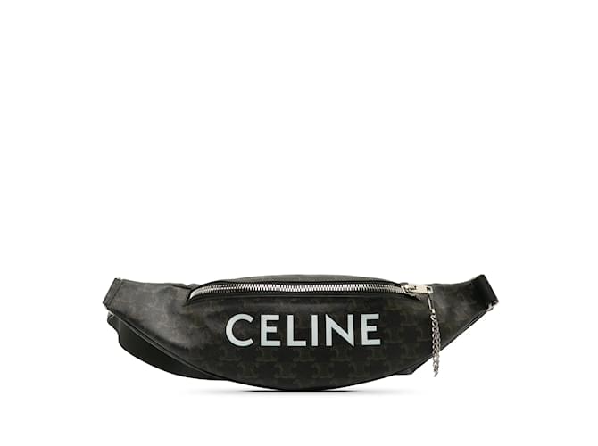 Céline Brown Celine Triomphe Belt Bag Cloth  ref.1213079
