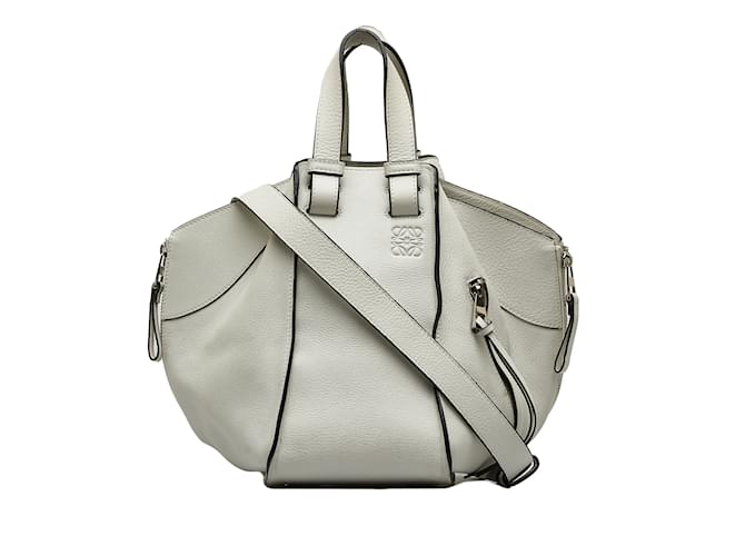 White Loewe Small Hammock Bag Satchel Leather  ref.1213121