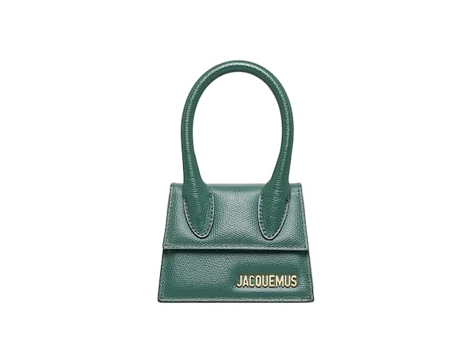 Green Jacquemus Le Chiquito Mini Bag Satchel Leather  ref.1213145