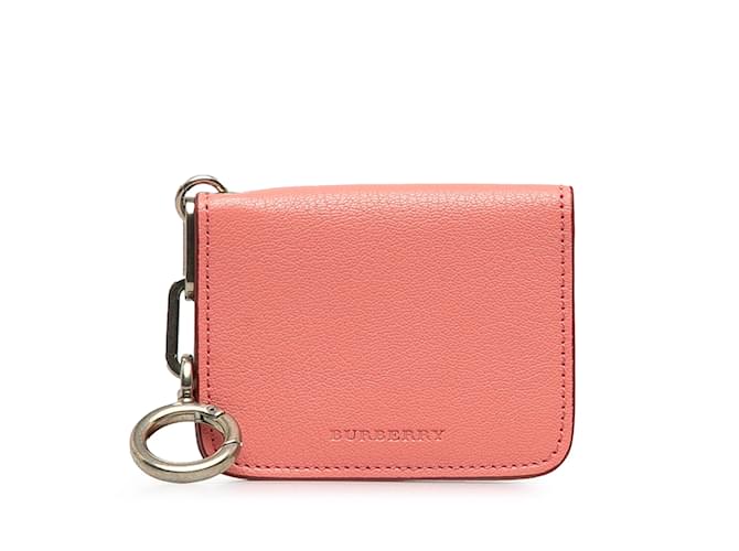 Pink Burberry Leather Card Holder  ref.1213152