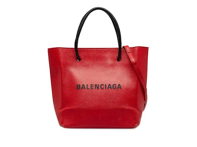 Bolsa de compras Balenciaga XXS vermelha Vermelho Couro  ref.1213161