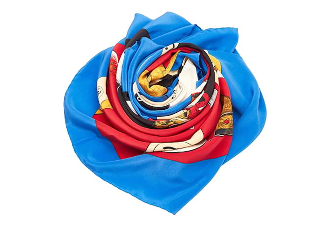 Multi Chanel Printed Silk Scarf Scarves Multiple colors  ref.1213178