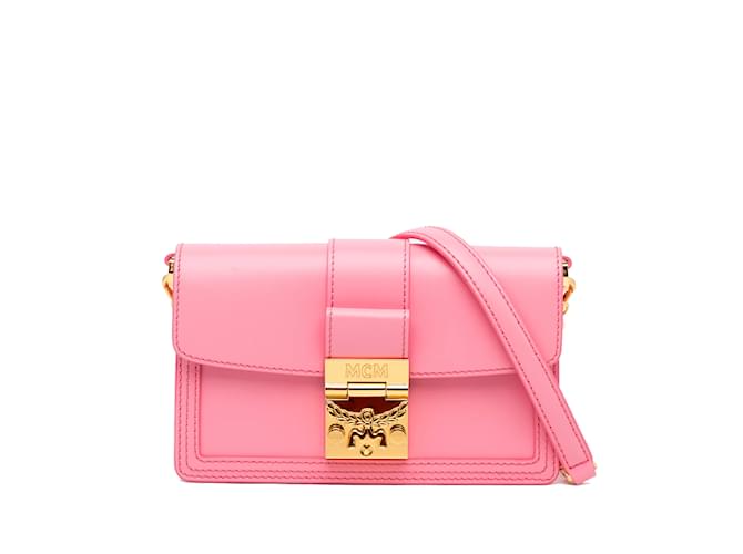 Bolso bandolera rosa con cadena Tracy Laurel de MCM Cuero  ref.1213204