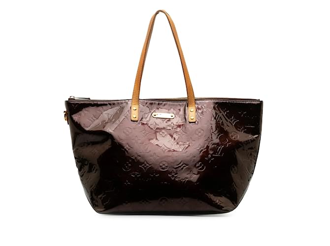 Purple Louis Vuitton Monogram Vernis Bellevue GM Tote Bag Leather  ref.1213213