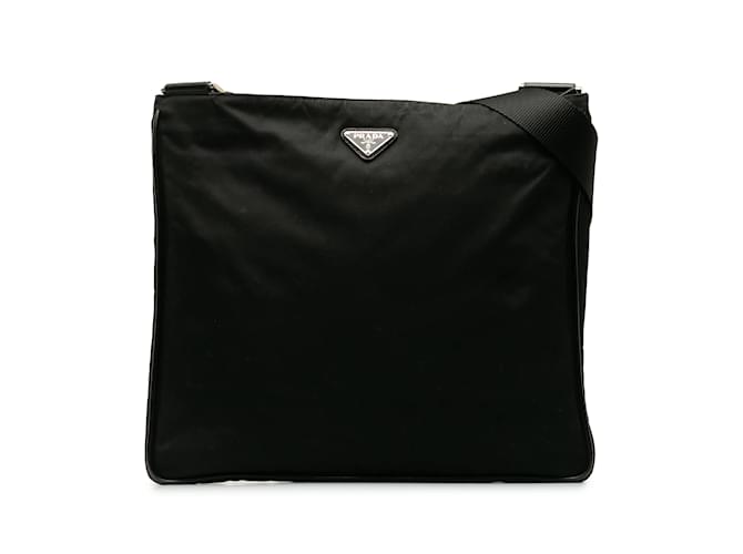 Black Prada Tessuto Crossbody Bag Cloth  ref.1213249