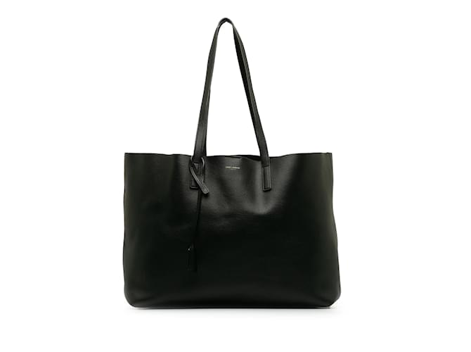 Black Saint Laurent E/W Shopping Tote Leather  ref.1213252