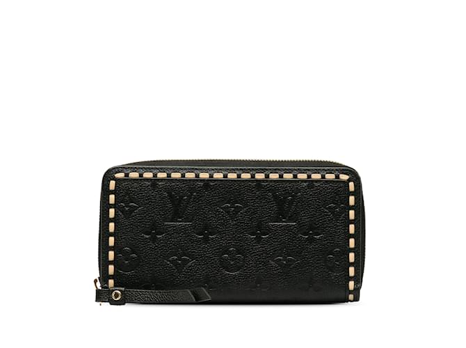 Portafoglio Zippy Empreinte monogramma Louis Vuitton nero Pelle  ref.1213263