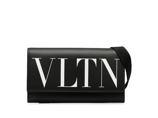 Black Valentino VLTN Crossbody Bag Leather  ref.1213269