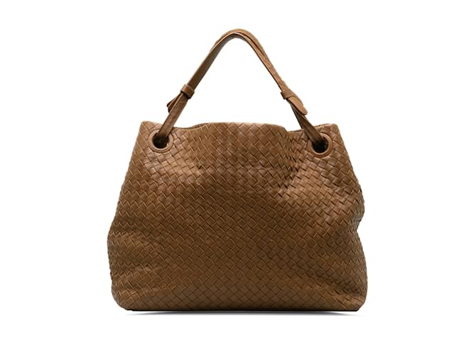 Brown Bottega Veneta Medium Intrecciato Garda Tote Bag Leather  ref.1213293