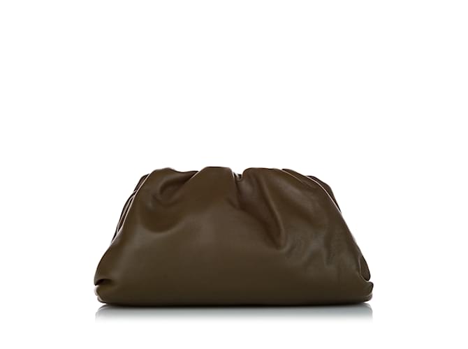 Brown Bottega Veneta The Mini Pouch Clutch Bag Leather  ref.1213294