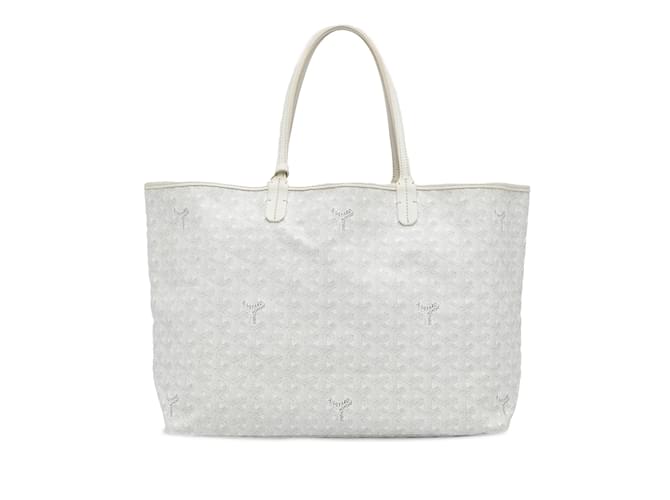 White Goyard Goyardine Saint Louis GM Tote Bag Leather  ref.1213425