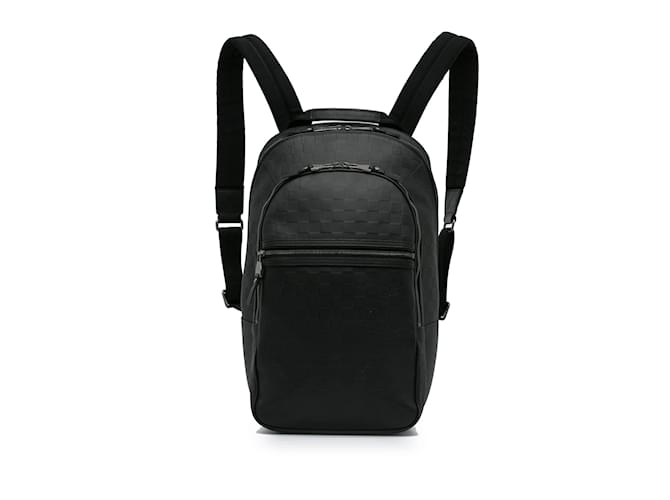 Black Louis Vuitton Damier Infini Michael Backpack Cuir Noir  ref.1213541