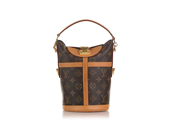 Brown Louis Vuitton Monogram Duffle Bucket Bag Leather  ref.1213570