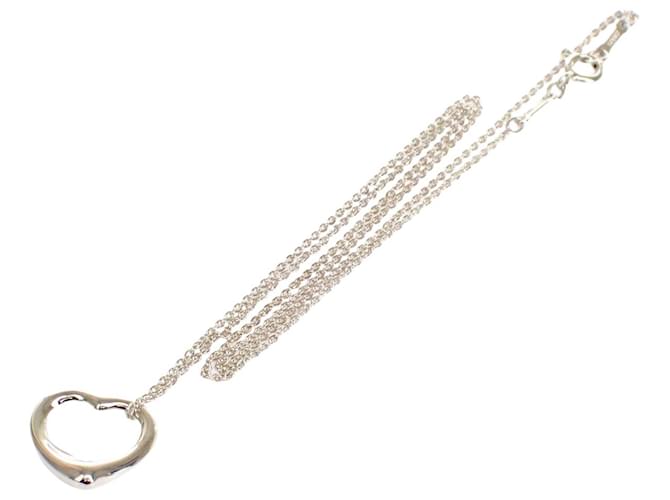 Tiffany & Co Open Heart Silvery Silver  ref.1213639