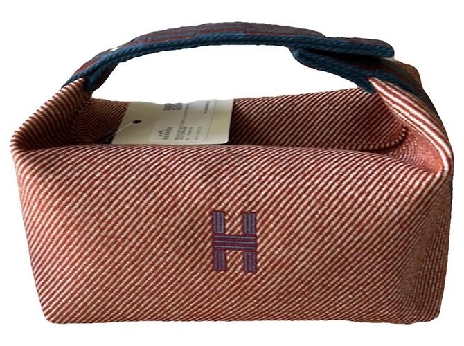 Bolsa de mão Hermès Bride a Brac Grande Modelo GM Algodão Multicor