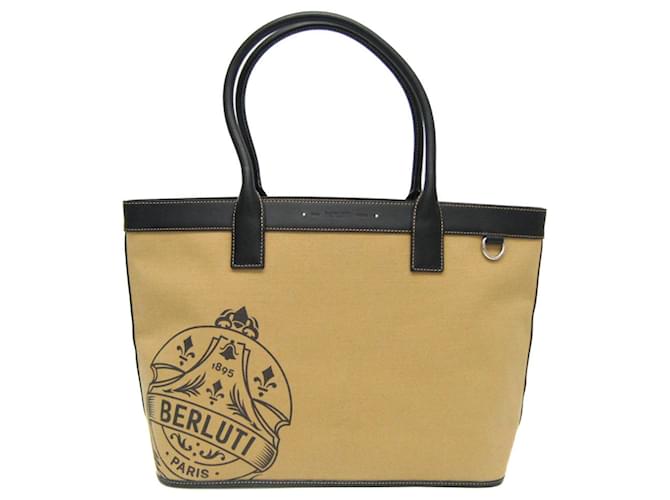 berluti Beige Lienzo  ref.1213684