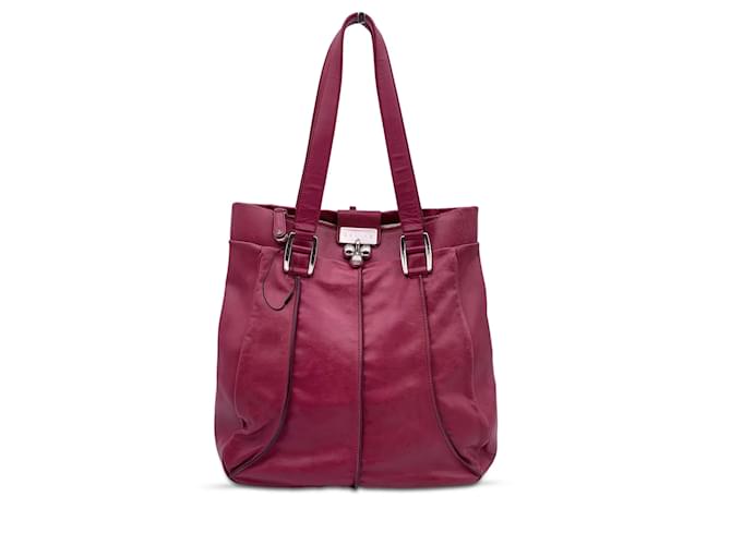 Céline Pink Purple Leather Tote Shoulder Bag with Spheres  ref.1213737