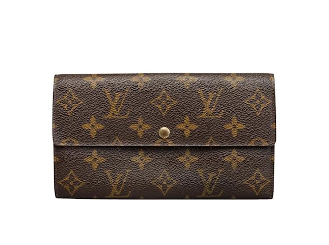 Louis Vuitton Monogram Sarah Wallet M61725 Brown Cloth  ref.1213770