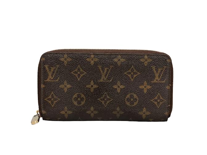 Louis Vuitton Monogram Zippy Wallet  M60017 Brown Cloth  ref.1213798