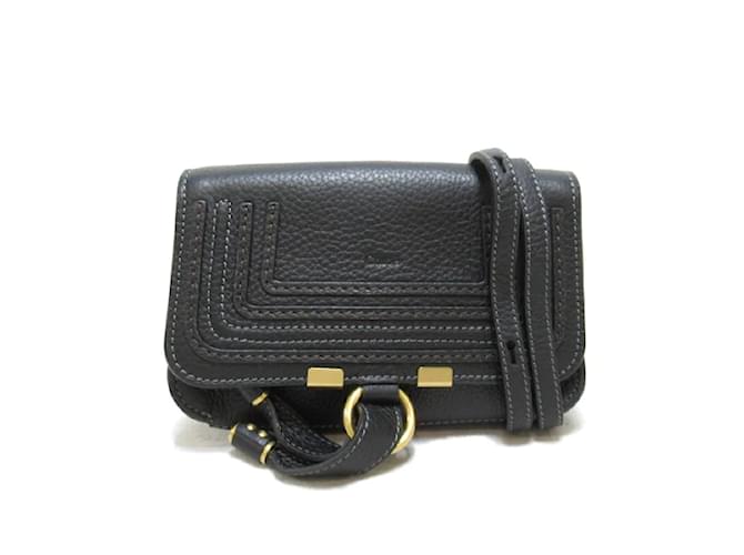 Chloé Marcie Belt Bag  CHC19As179161001 Black Leather Pony-style calfskin  ref.1213810