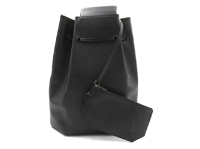 Louis Vuitton Epi Sac à Dos Sling Bag M80153 Cuir Noir  ref.1213812