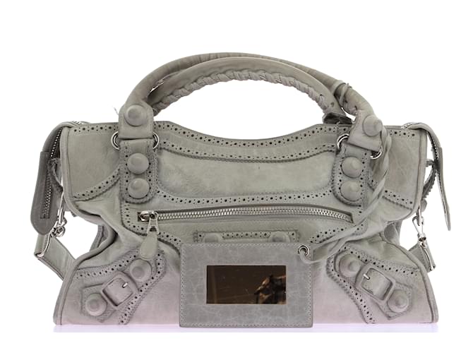 BALENCIAGA  Handbags T.  leather Grey  ref.1213854