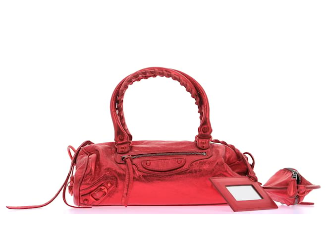 BALENCIAGA  Handbags T.  leather Red  ref.1213855