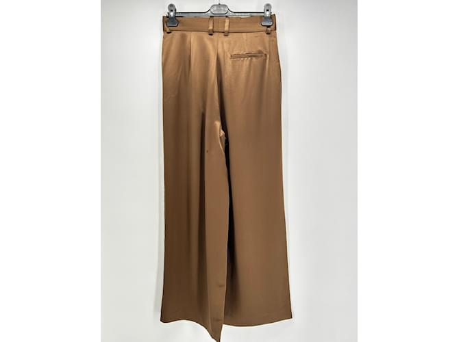 Autre Marque LILYSILK  Trousers T.fr 36 silk Brown  ref.1213858