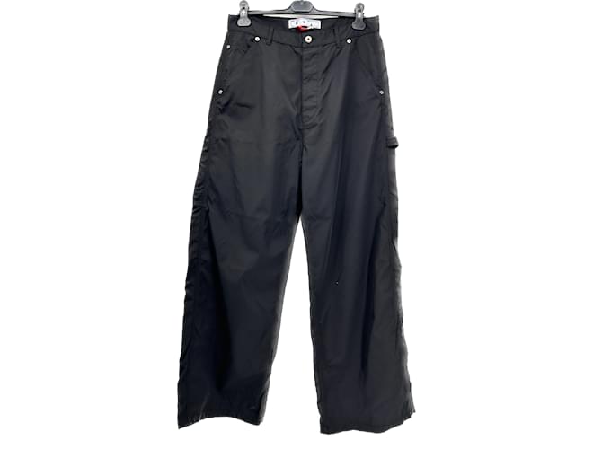 Off White OFF-WHITE  Trousers T.International L Polyester Black  ref.1213859