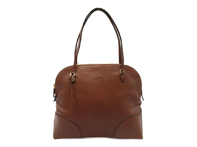 Gucci Leather Bree Dome Bag  323673 Brown Pony-style calfskin  ref.1213924