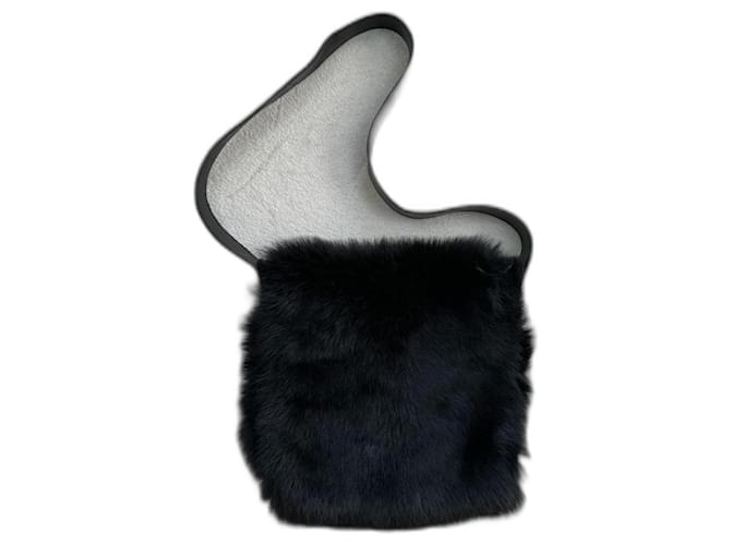 Gucci Handbags Black Leather Fur  ref.1213926
