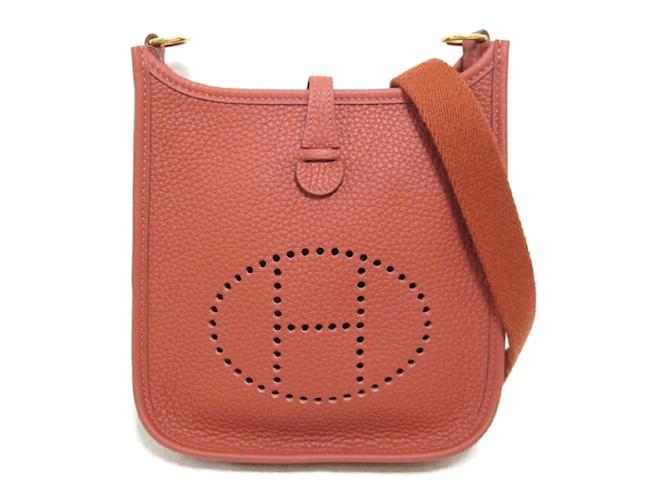 Hermès Clemence Evelyn 16 Red Leather  ref.1213944