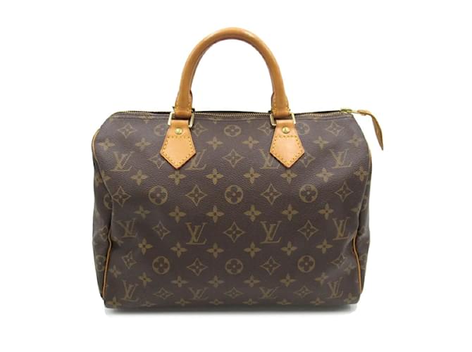 Louis Vuitton Monogram Speedy 30 M41526 Brown Cloth  ref.1213964