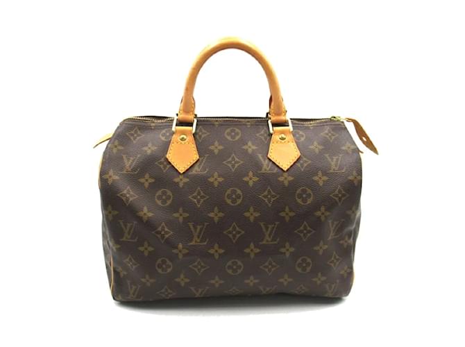 Louis Vuitton Monogram Speedy 30 M41526 Brown Cloth  ref.1213965