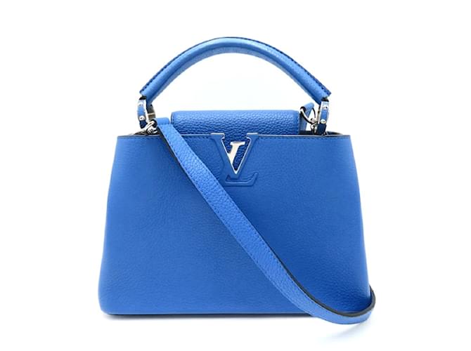 Louis Vuitton Taurillon Capucines BB  M51984 Blue Leather Pony-style calfskin  ref.1213987