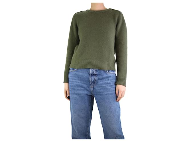 Autre Marque Green cashmere jumper - size S  ref.1214044