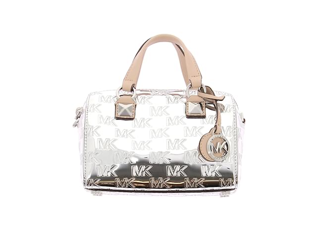 MICHAEL KORS  Handbags T.  Patent leather Silvery  ref.1214079