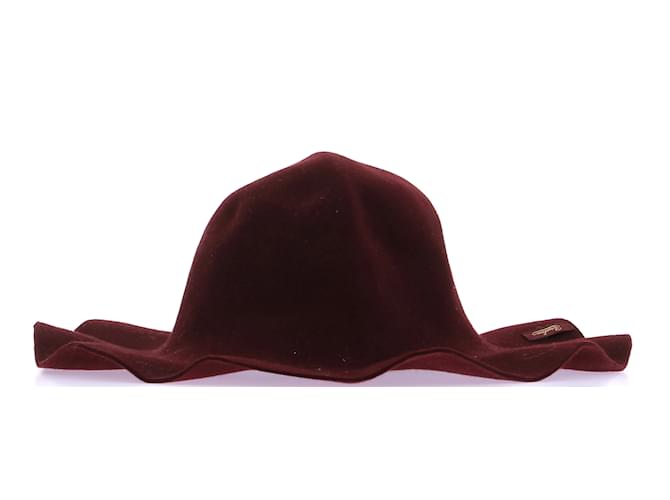 BORSALINO  Hats T.International S Cloth Dark red  ref.1214096