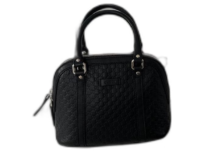 Gucci Microguccissima “dome” black bag Leather  ref.1214172