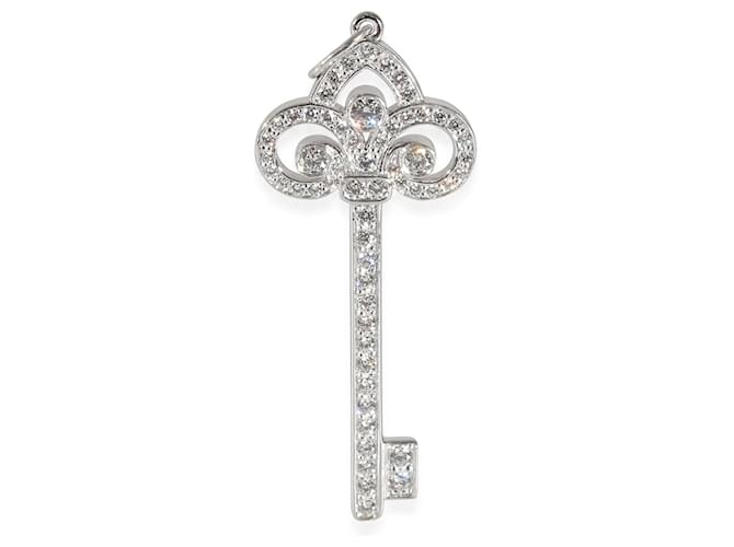 Tiffany & Co TIFFANY Y COMPAÑIA. Colgante Tiffany Keys en platino 0.33 por cierto Plata Metálico Metal  ref.1214234