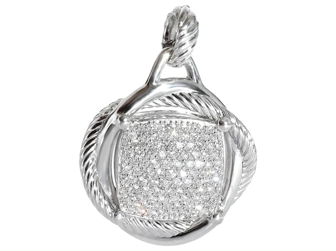 Ciondolo con diamante Infinity di David Yurman in argento sterling 1.47 ctw Metallico Metallo  ref.1214242