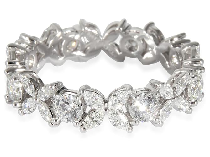 Tiffany & Co TIFFANY Y COMPAÑIA. Anillo de diamantes Victoria en platino 1.93 por cierto Plata Metálico Metal  ref.1214302