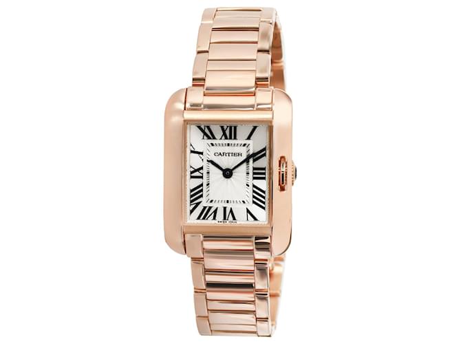 Cartier Tank Inglês de Cartier W5310013 Relógio feminino em ouro rosa Metálico Metal  ref.1214322