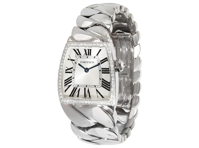 Cartier La Doña de Cartier 2895 reloj unisex en 18oro blanco kt Plata Metálico Metal  ref.1214339