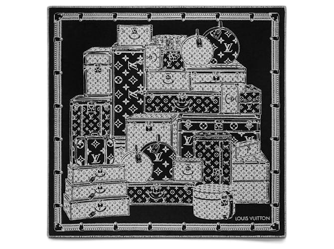 Louis Vuitton Cobertor LV Vamos lá Marrom Casimira  ref.1214356