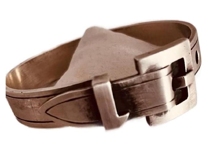 Hermès The vintage belt Silvery Metal  ref.1214359