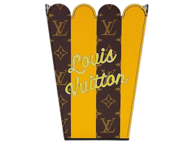 Louis Vuitton Cesta para palomitas de maíz LV MM Amarillo  ref.1214362