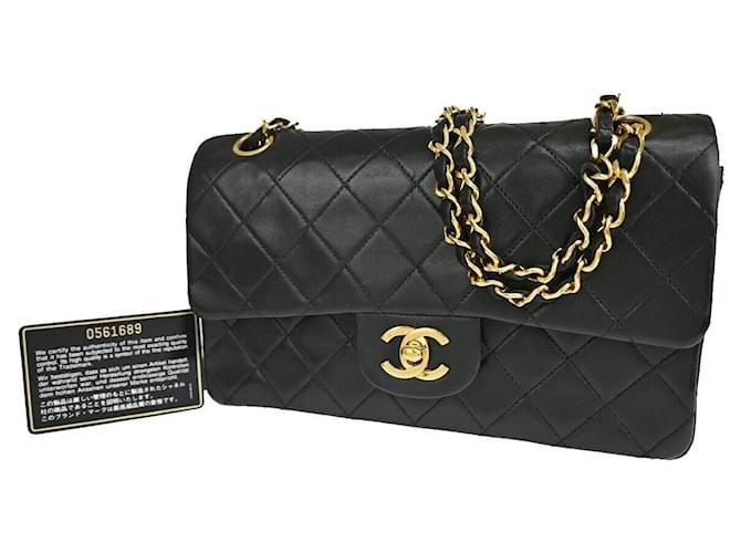 Chanel Timeless Black Leather  ref.1214368