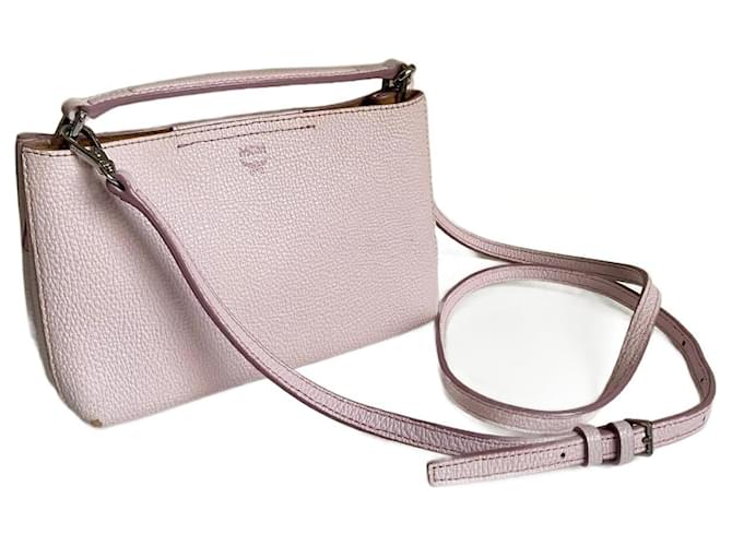 MCM Handbags Pink Leather  ref.1214382